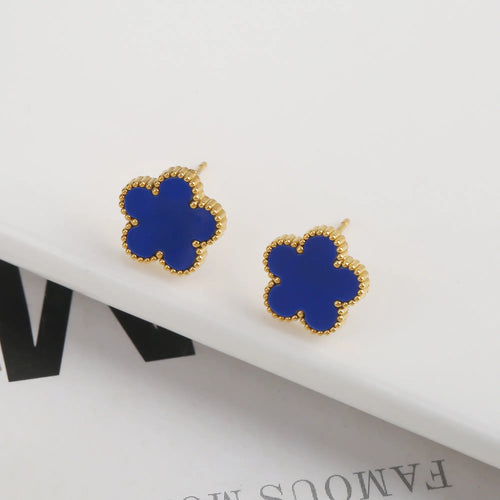 Gold Plated Stainless Steel Set Plum Blossom Plant Five Leaf Flower