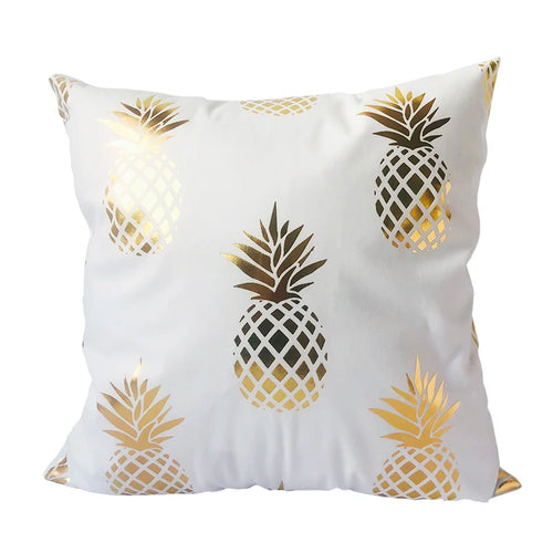 Bronzing Geometric Cushion Cover Plaid