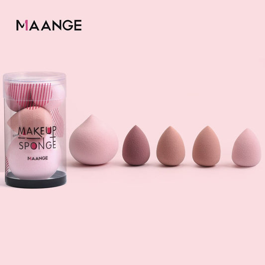 5pcs Makeup Sponge Powder Puff Dry And Wet Combined Beauty Cosmetic