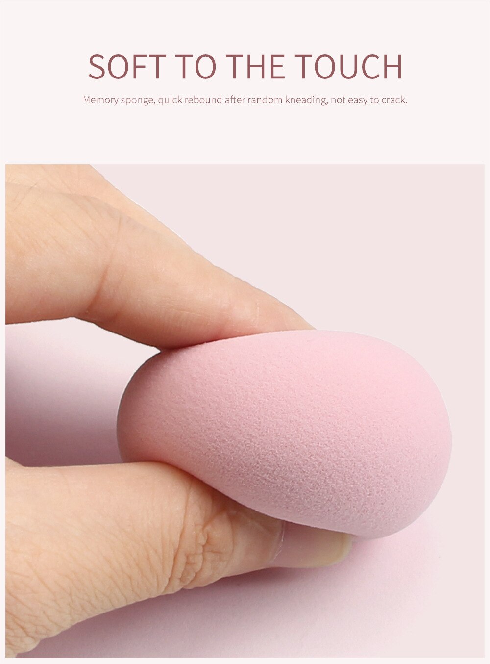 5pcs Makeup Sponge Powder Puff Dry And Wet Combined Beauty Cosmetic