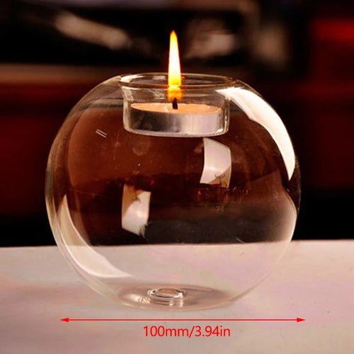 Glass Candle Holder